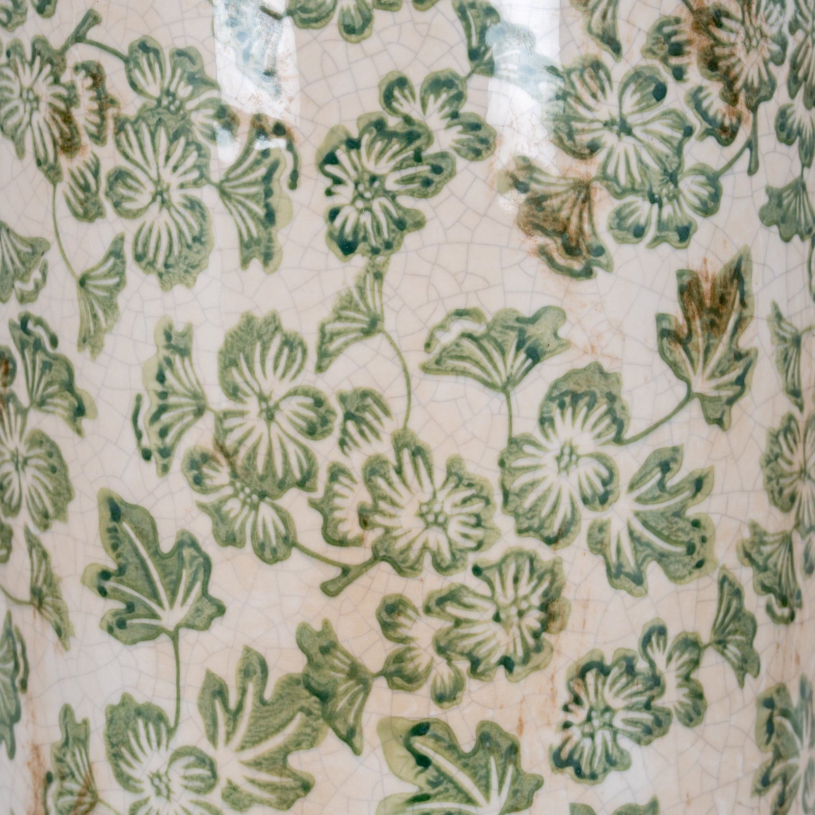 Coquetdale Green Clover Tall Vase