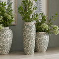 Coquetdale Green Clover Tall Vase