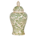 Chollerton Green Patterned Ceramic Ginger Jar