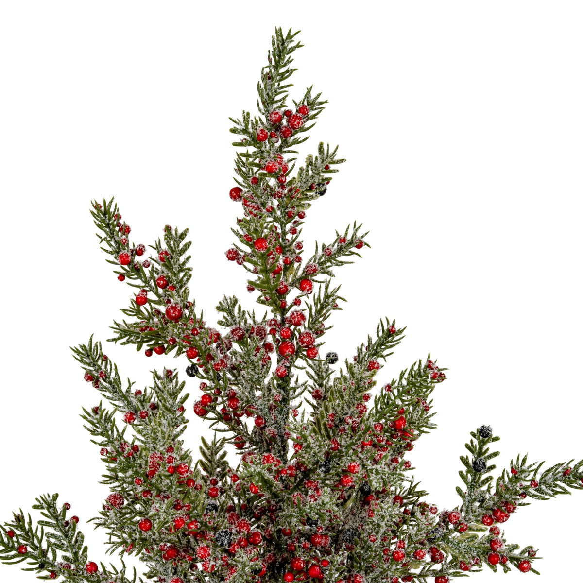 Simonburn Large Frosted Berry Tree on Wooden Block