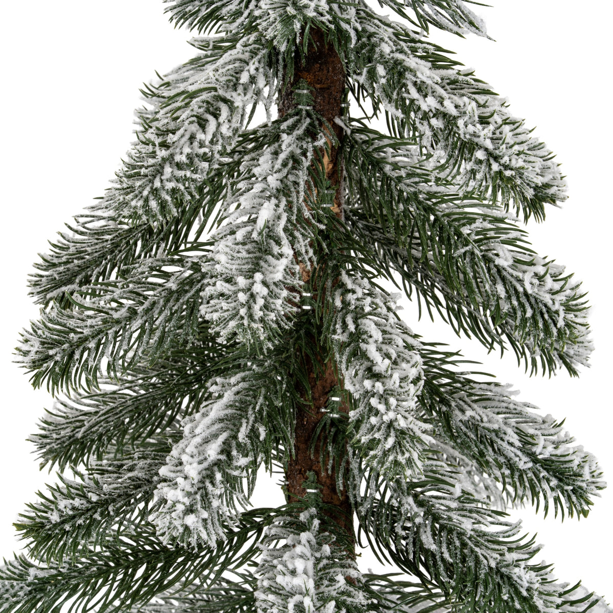 Wark Medium Snowy Pine Tree on Wooden Stand