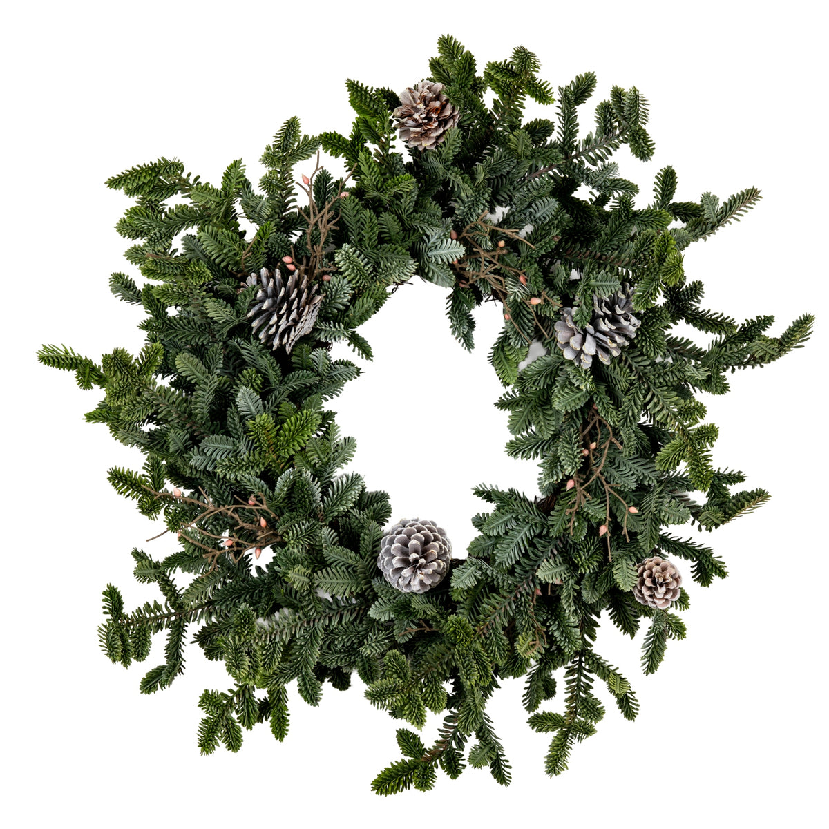 Charlton Pine Wreath with Pinecones