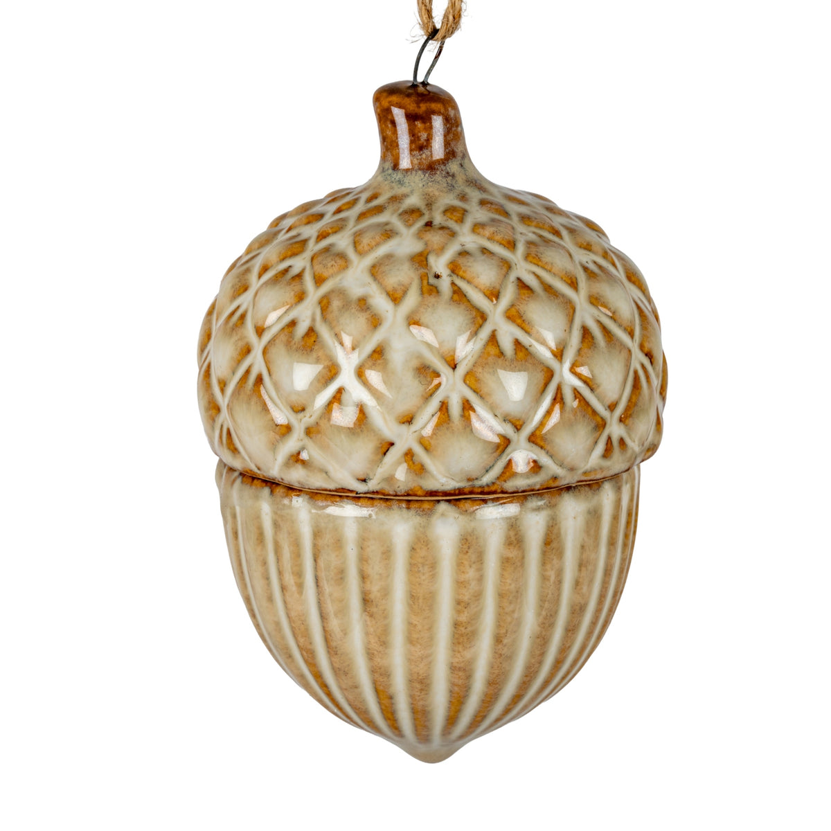 Hush Pinecone Ceramic Tree Ornament