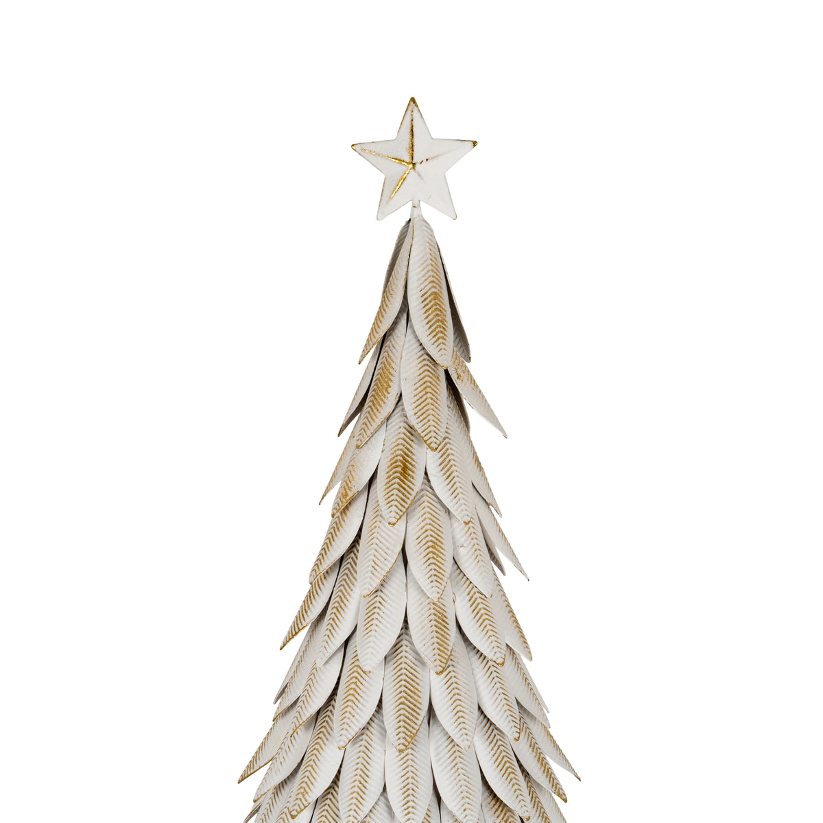 Alwinton Medium White Metal Tree on Wooden Stand