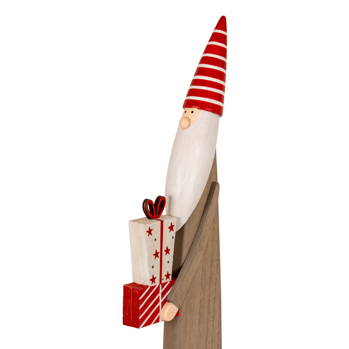 Biddlestone Wooden Christmas Elf with Presents