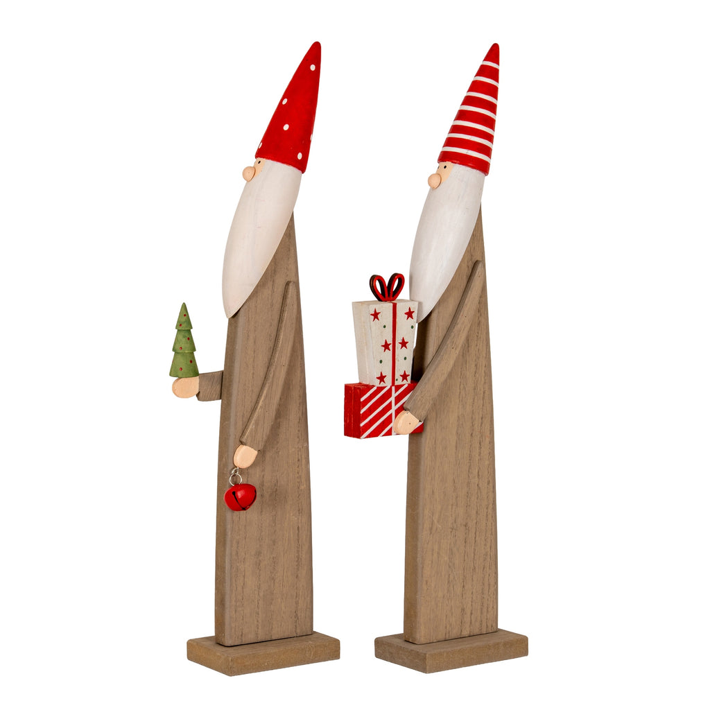 Biddlestone Wooden Christmas Elf with Presents