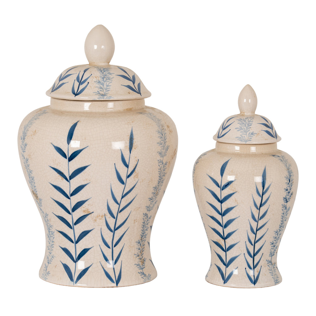 Eglingham Blue Floral Ceramic Ginger Jar