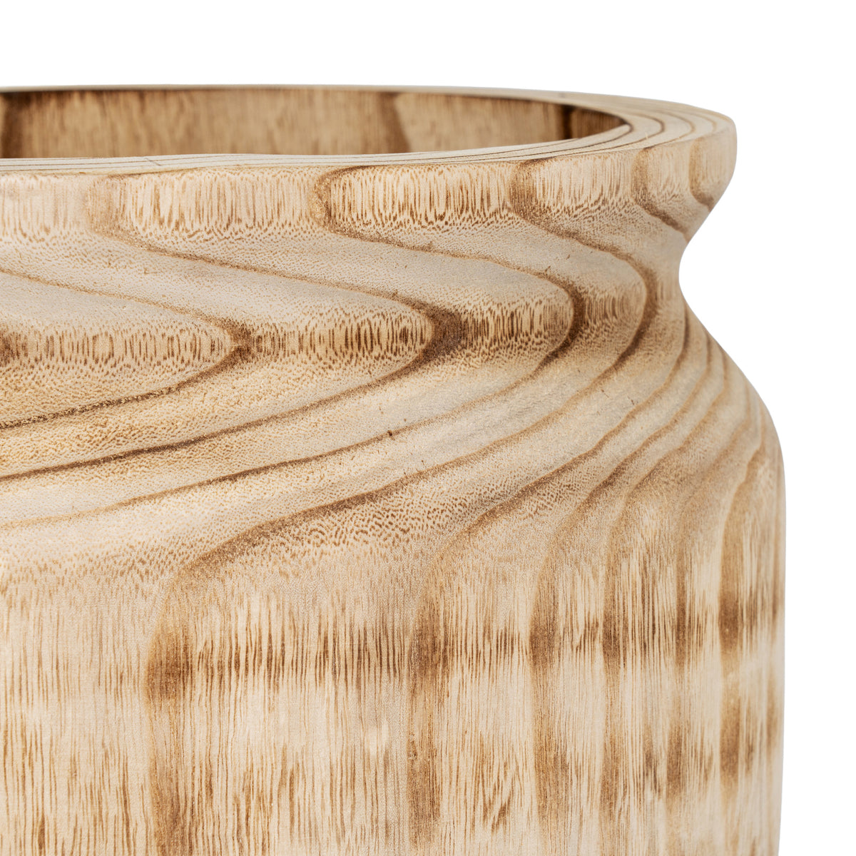 Hedley Large Wooden Urn Vase