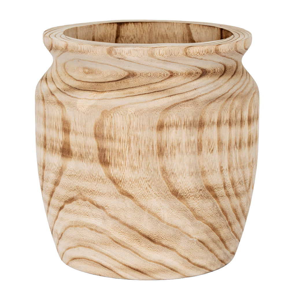 Hedley Large Wooden Urn Vase