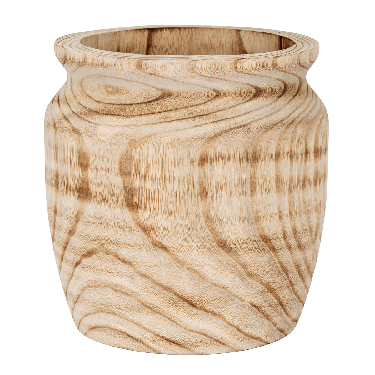 Hedley Large Wooden Urn Vase