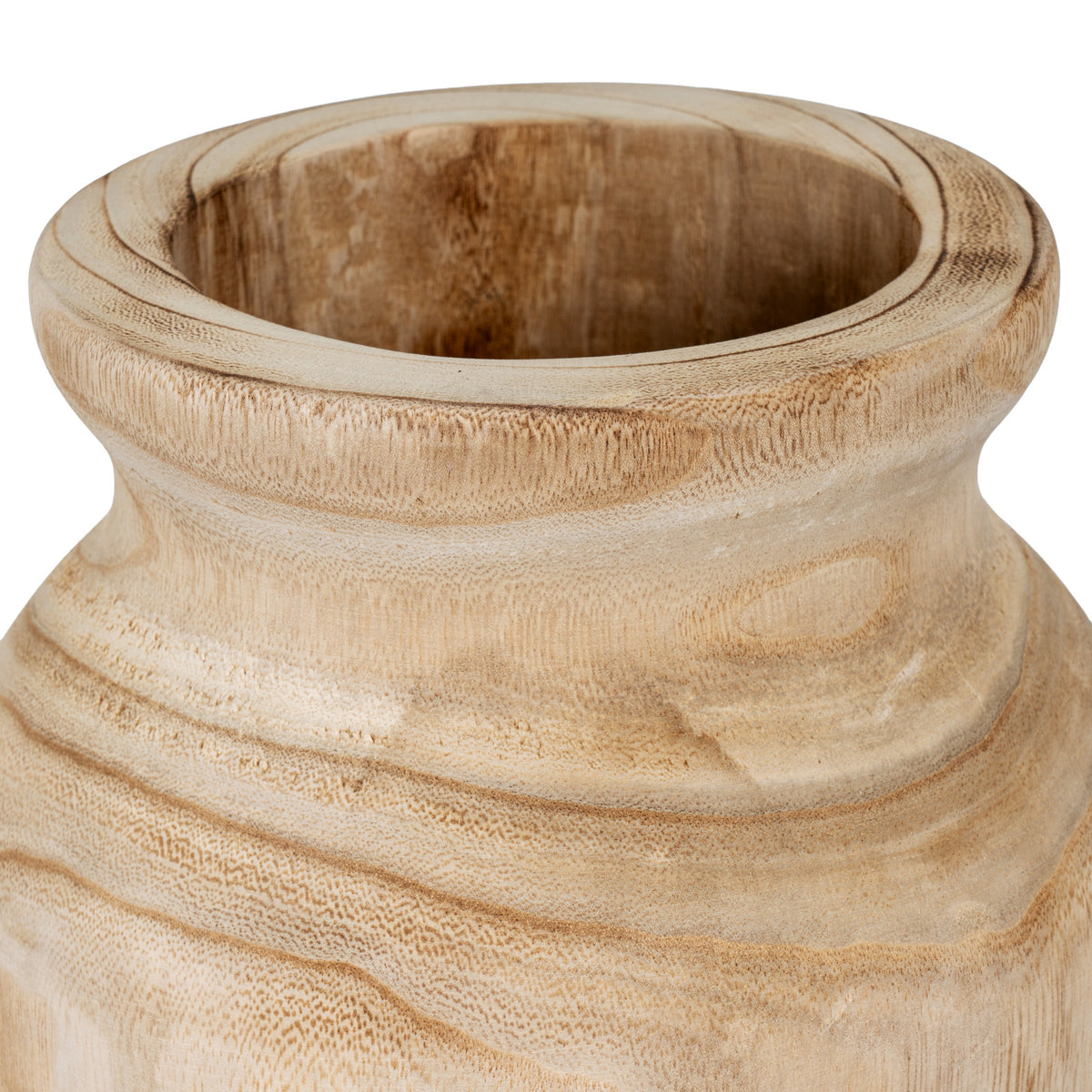 Eltringham Tall Wooden Urn Vase