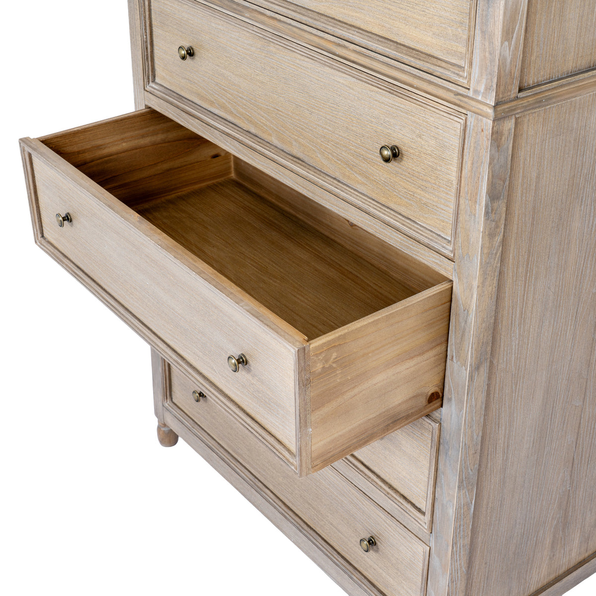 Dotland Tall Wooden 5 Drawer Chest