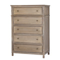 Dotland Tall Wooden 5 Drawer Chest