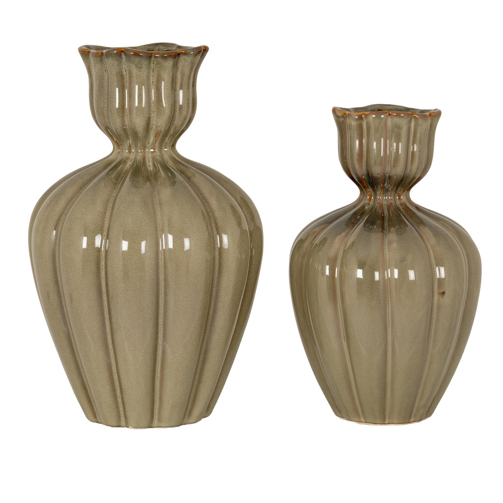Espershields Small Sage Ceramic Vase