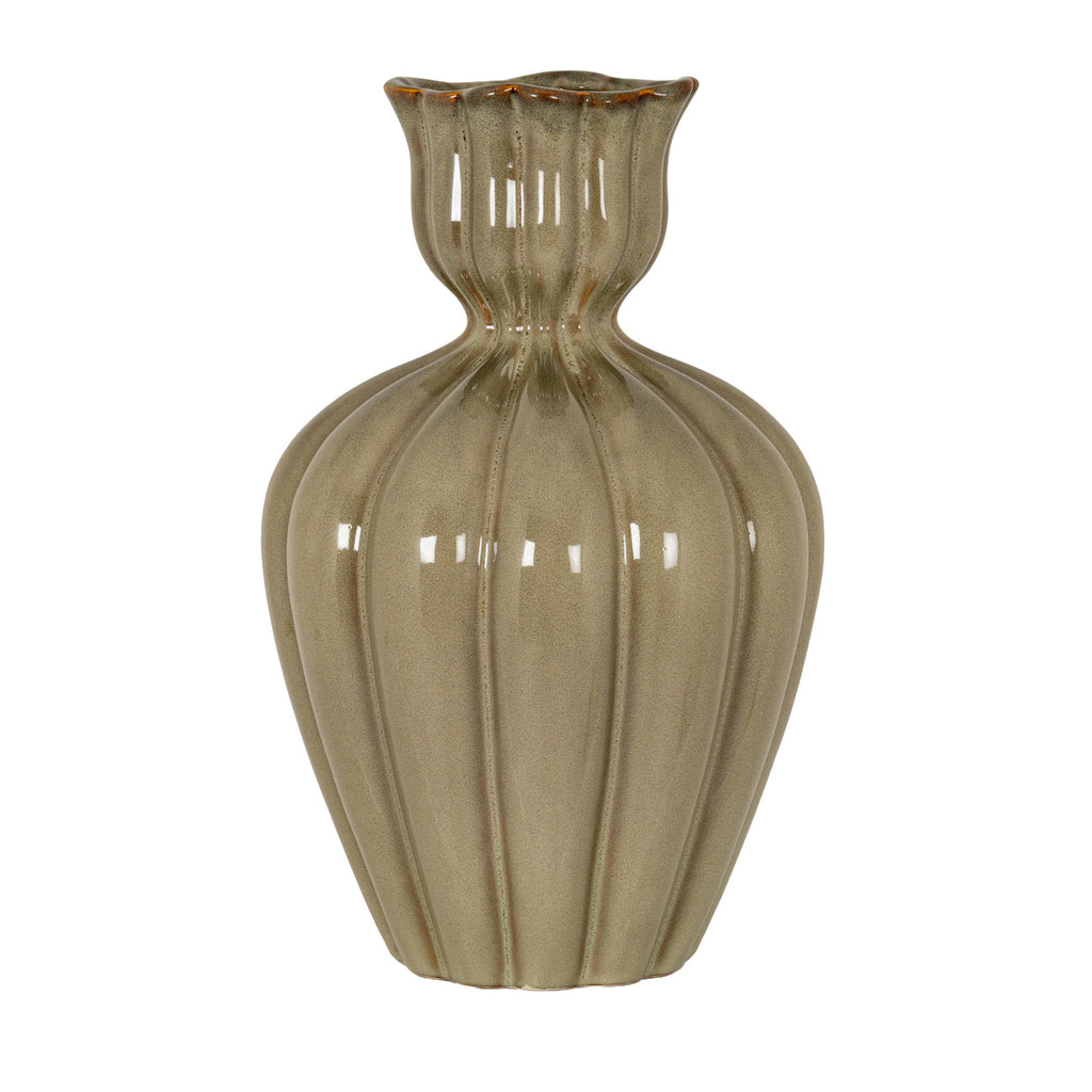 Espershields Small Sage Ceramic Vase