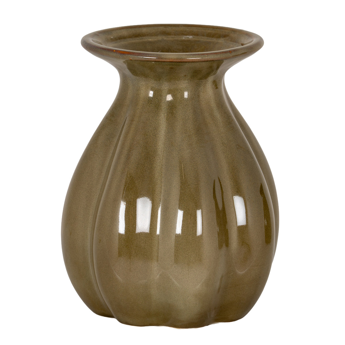 Fourstones Large Sage Ceramic Bud Vase