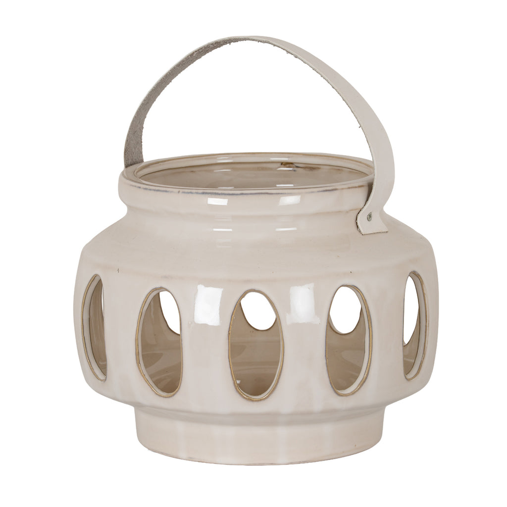 Warden Large Ceramic Oval Window Lantern