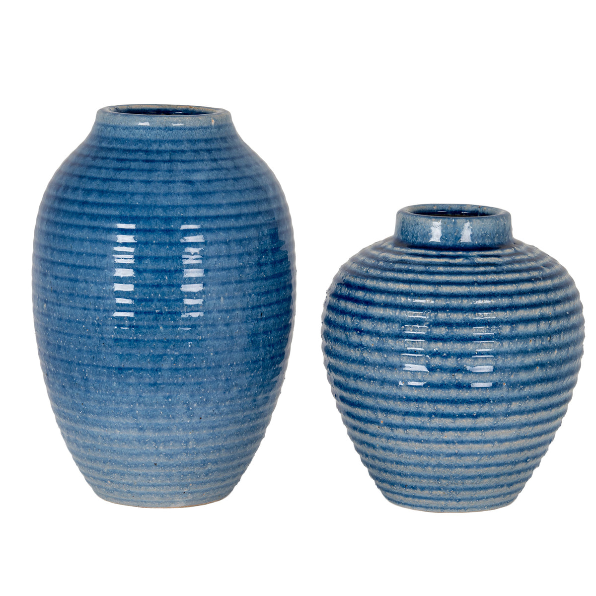 Nunwick Medium Blue Ceramic Vase