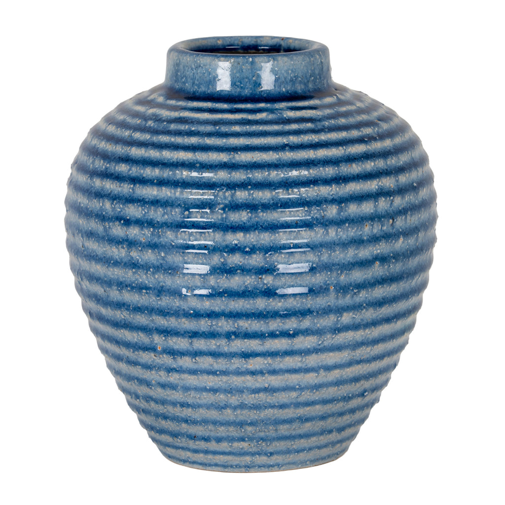 Nunwick Medium Blue Ceramic Vase