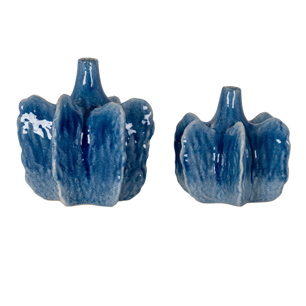 Sewingshields Medium Blue Statement Vase