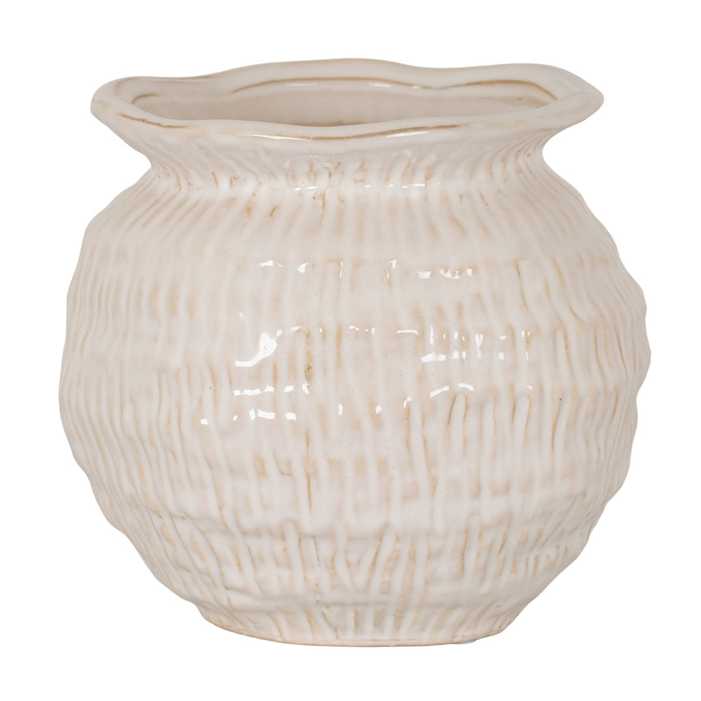 Kellah Small Wavy Rim Round Vase