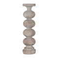 Baybridge Large Grey Ceramic Candlestick