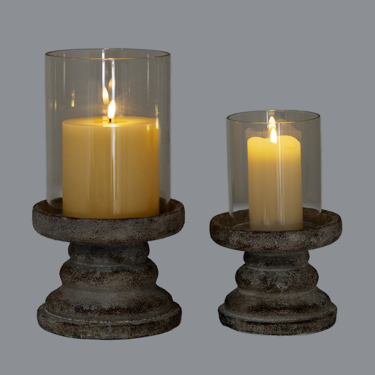 Nafferton Medium Grey Hurricane Lantern