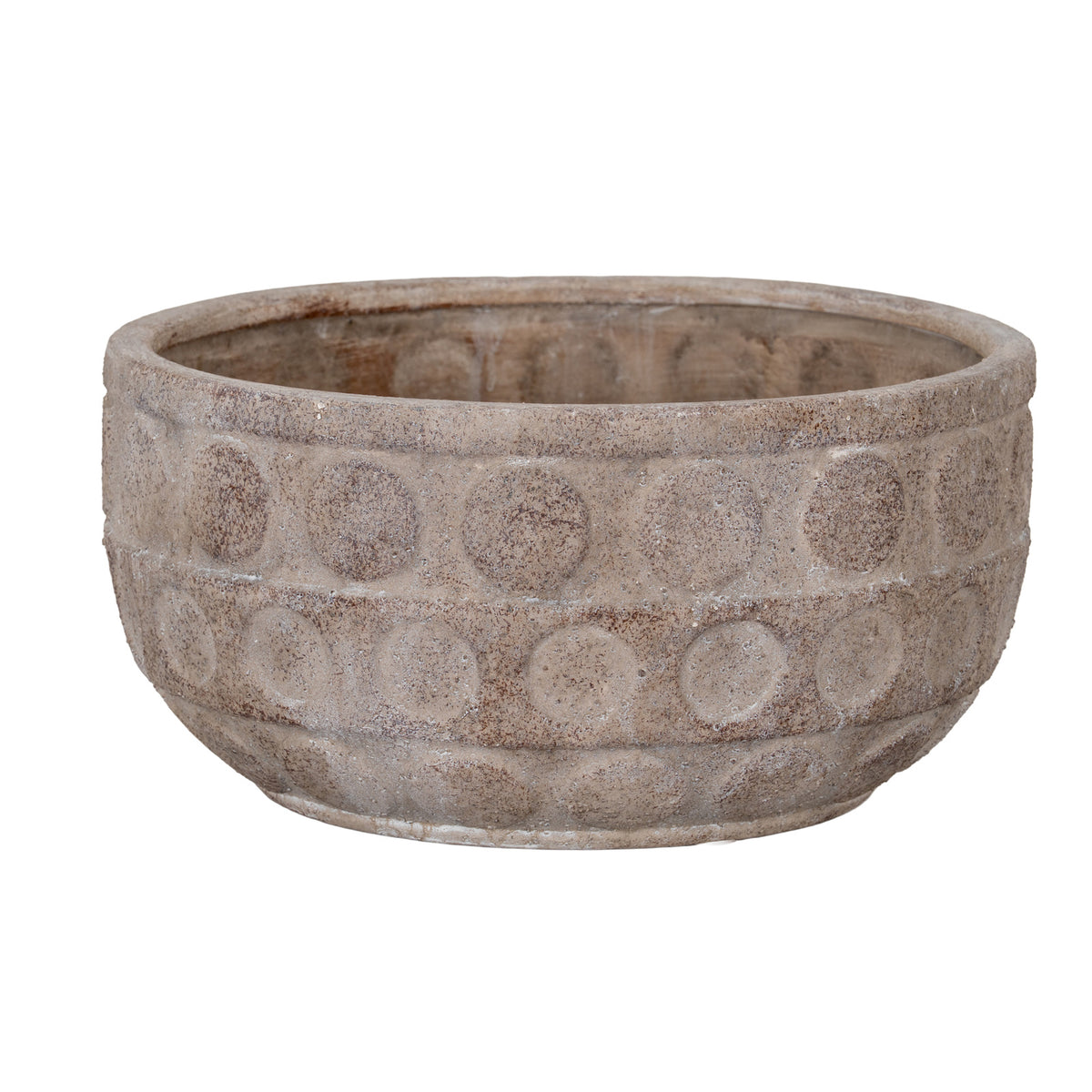 Bamburgh Large Grey Ceramic Bowl Pot