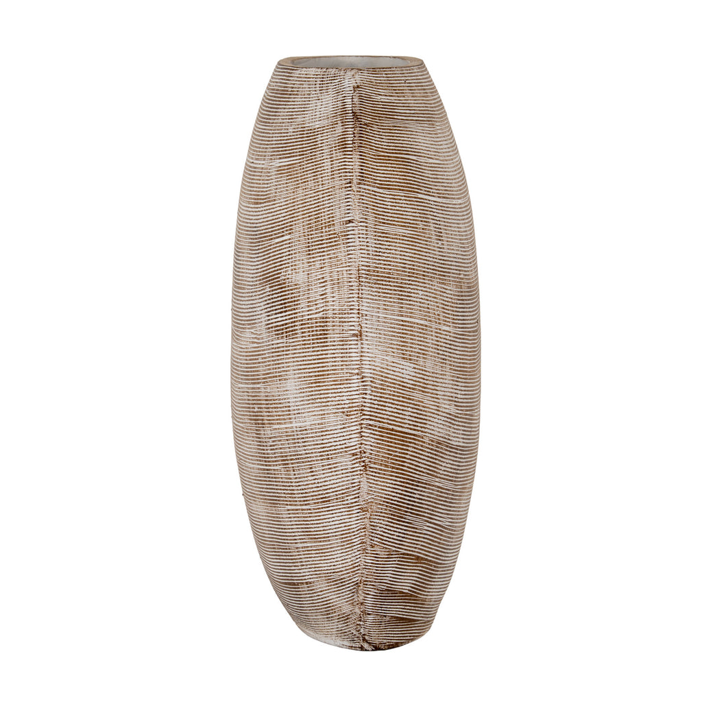 Tweedmouth Grey Ceramic Statement Fin Vase