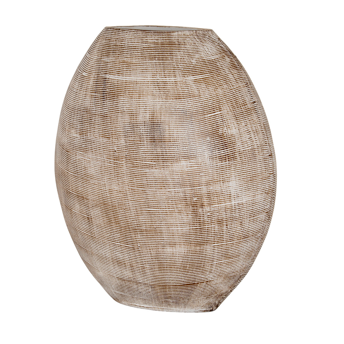 Tweedmouth Grey Ceramic Statement Fin Vase