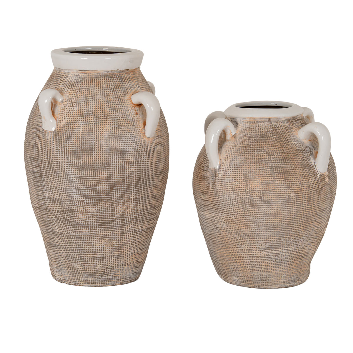 Scremerston Medium Grey Ceramic Urn Vase