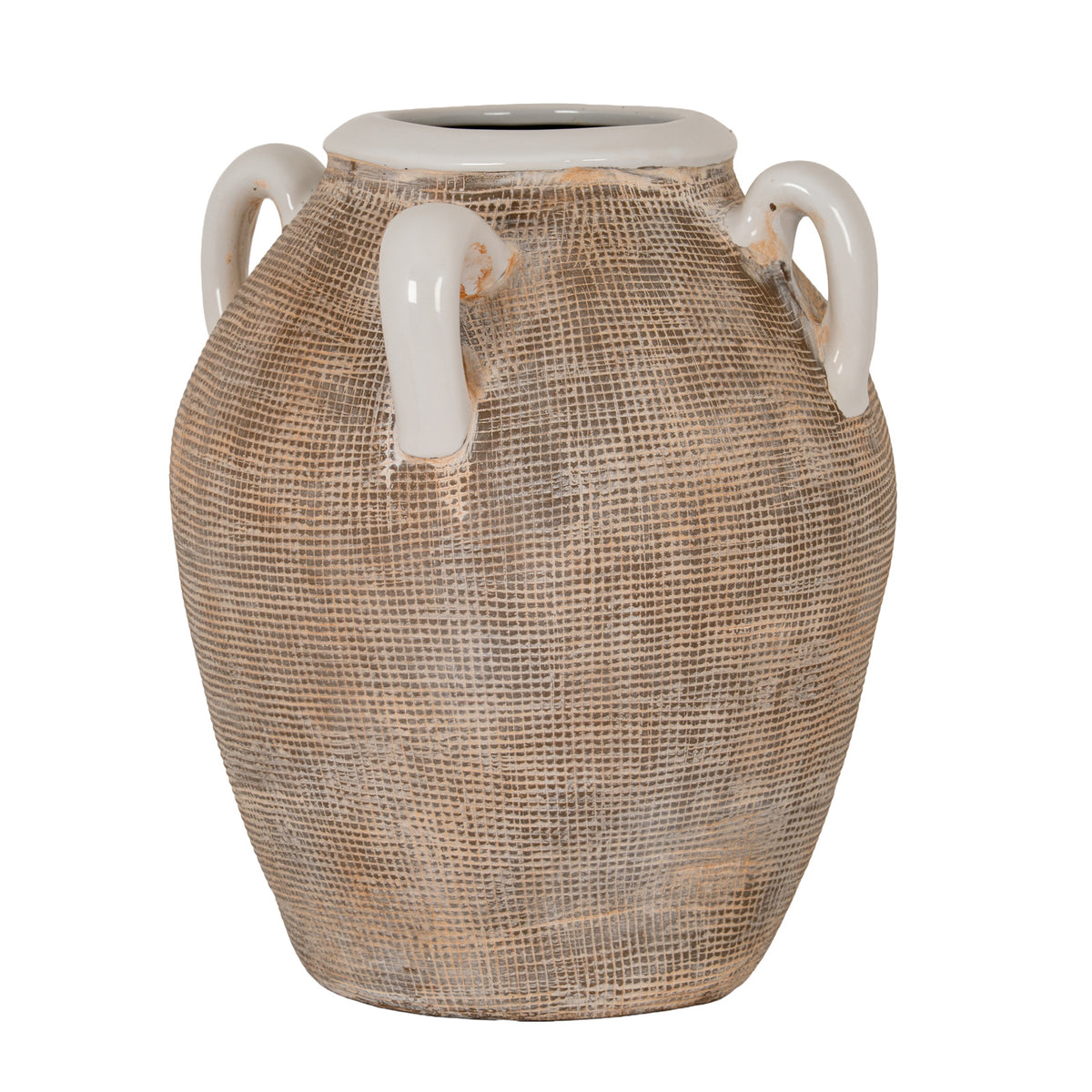 Scremerston Medium Grey Ceramic Urn Vase
