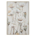 Barmoor Floral Hand Painted Framed Canvas