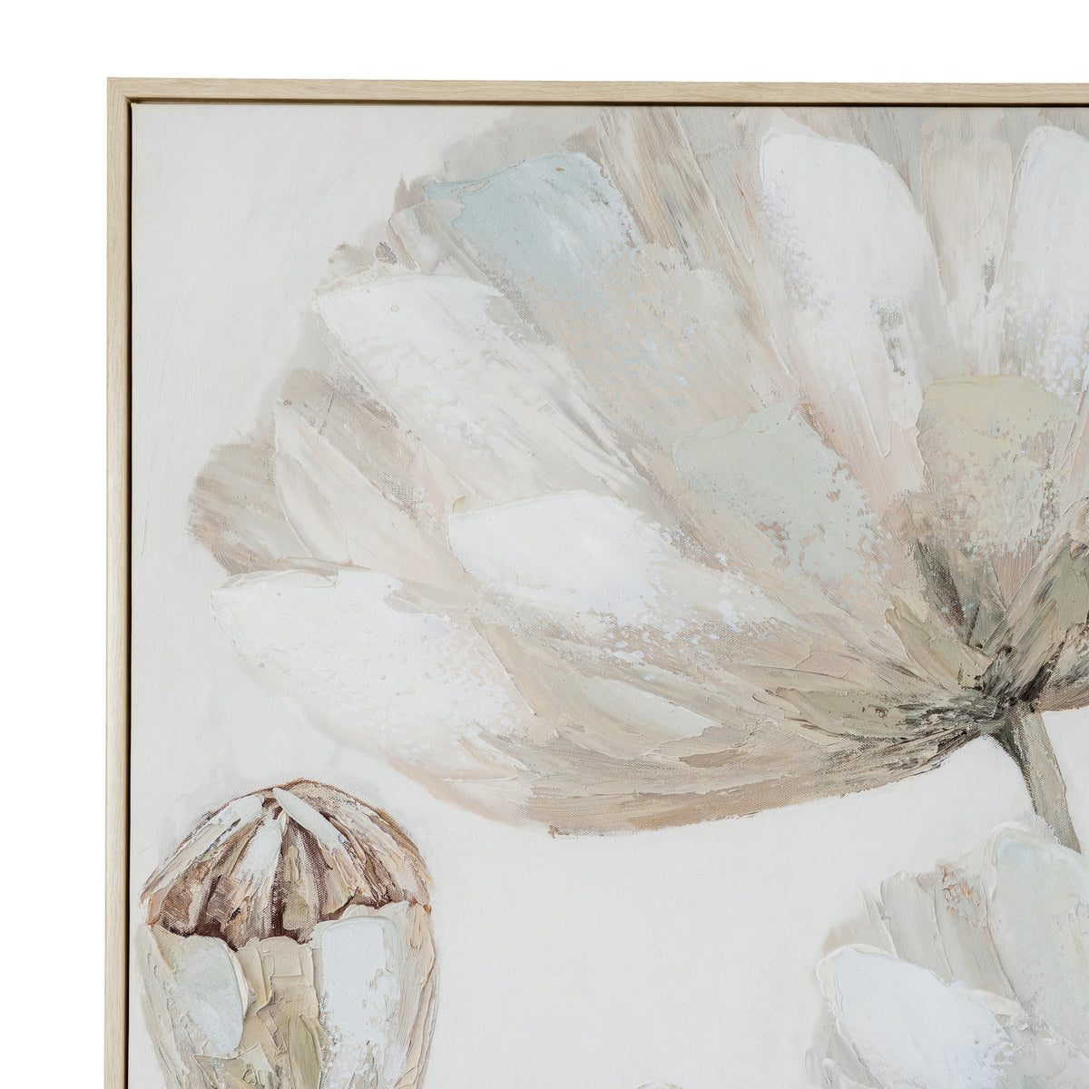 Holburn Floral Hand Painted Framed Canvas
