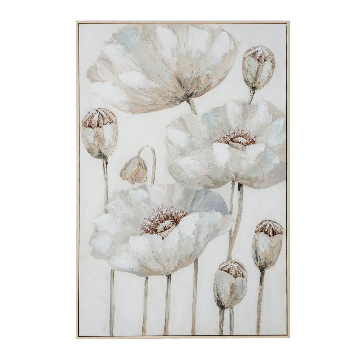 Holburn Floral Hand Painted Framed Canvas