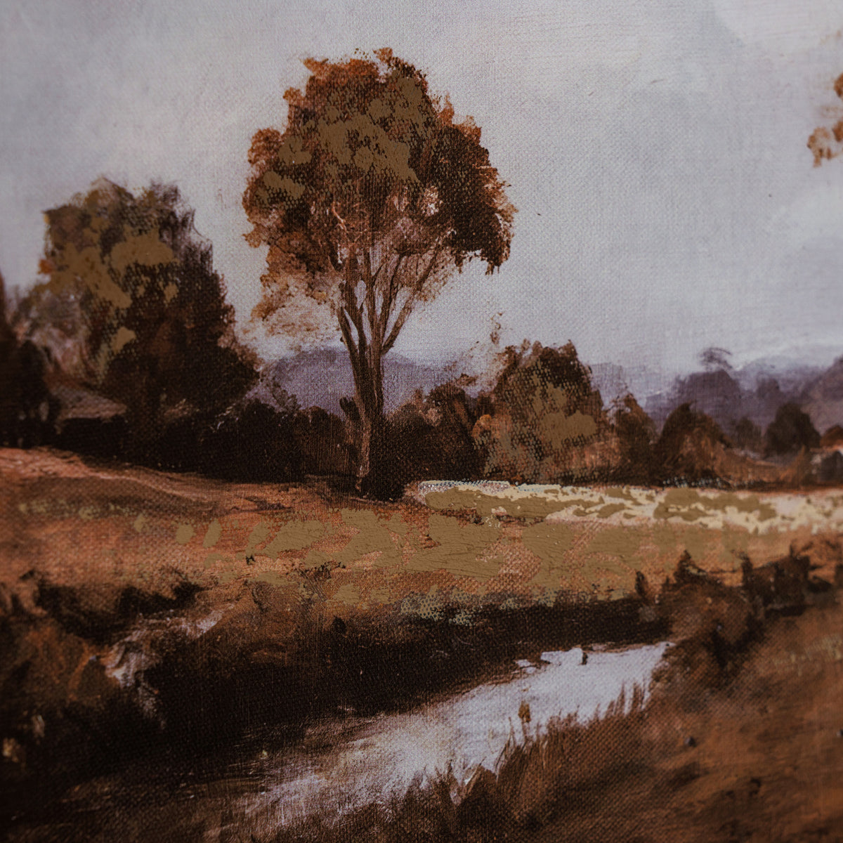 Brownieside Autumn Landscape Framed Canvas