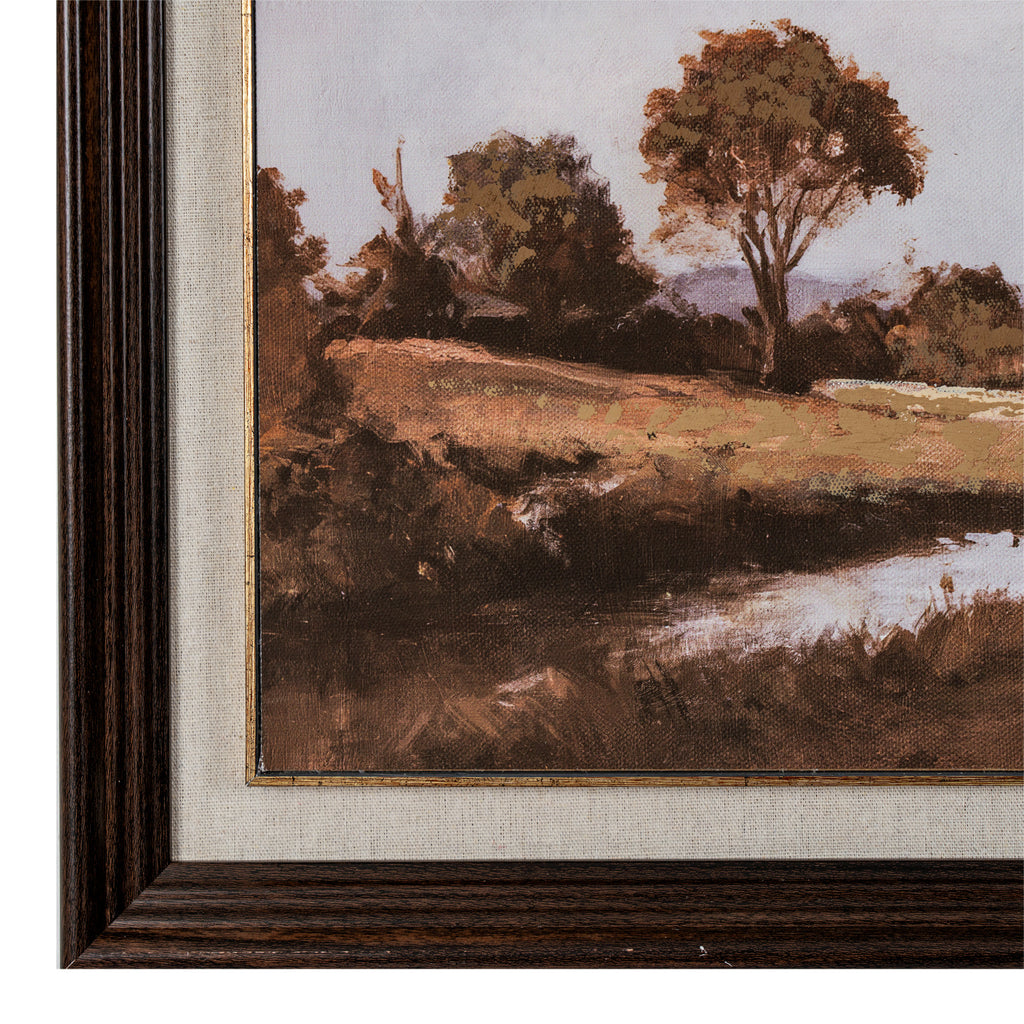 Brownieside Autumn Landscape Framed Canvas