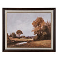 Brownieside Autumn Landscape Framed Canvas
