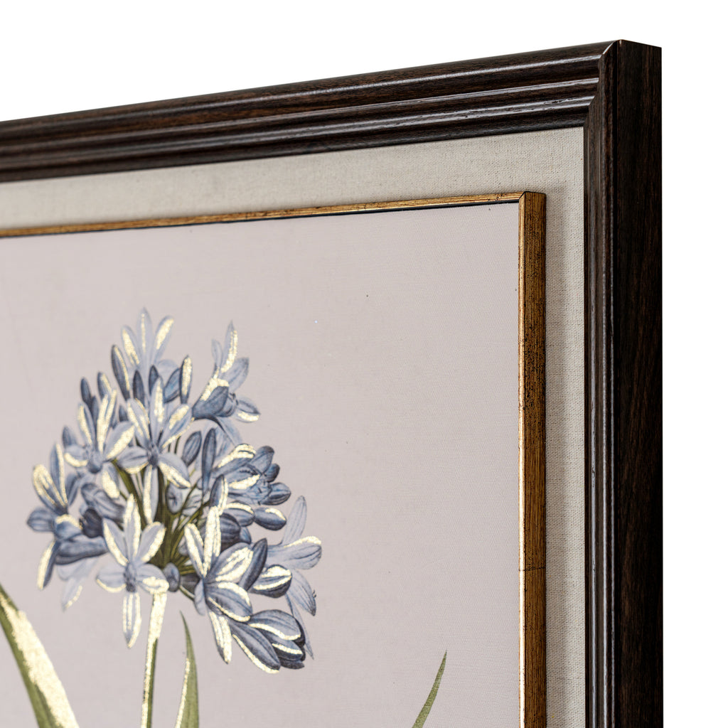 Burradon Blue Wildflower Framed Art