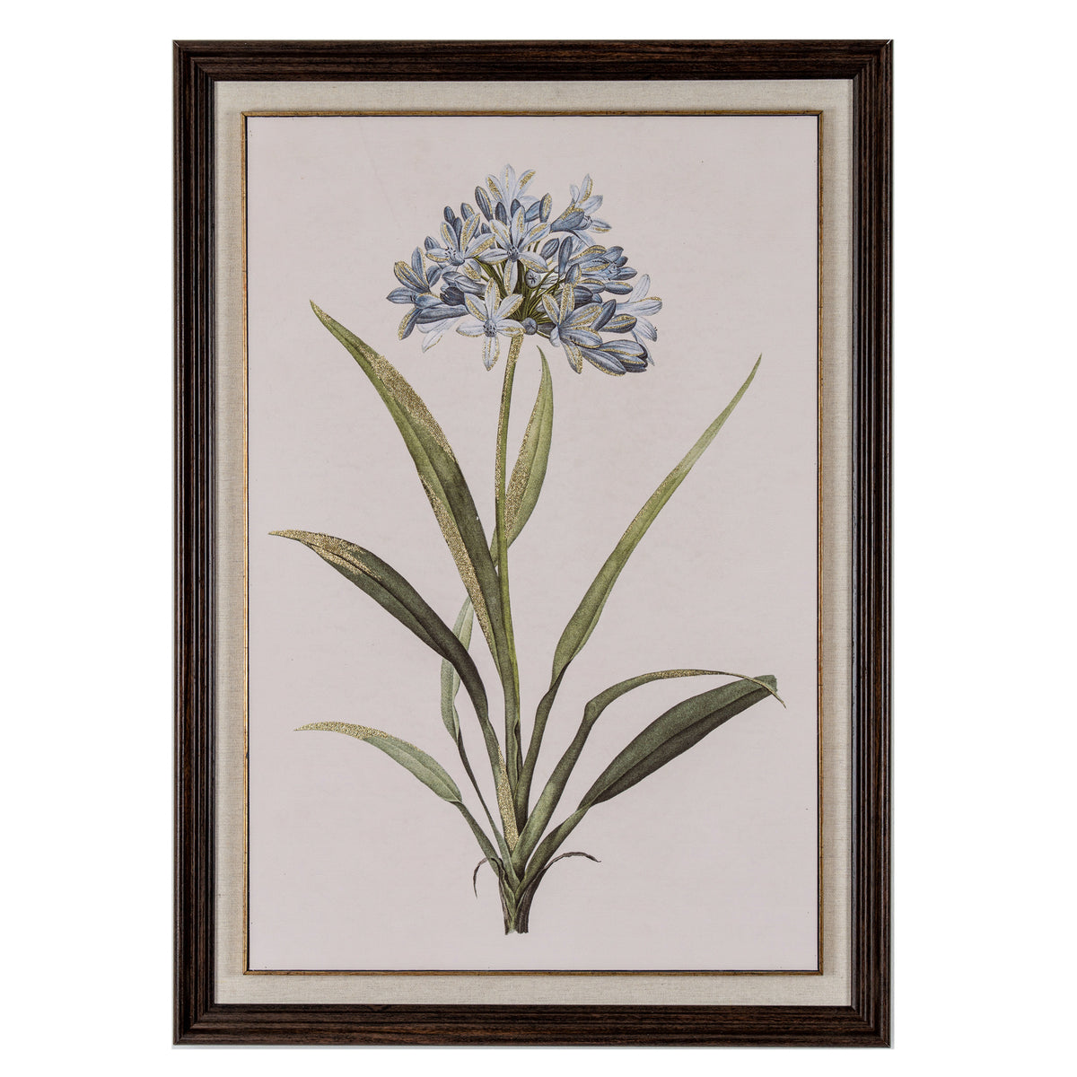 Burradon Blue Wildflower Framed Art
