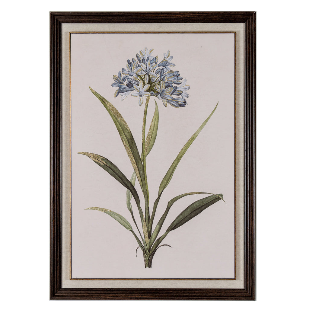 Burradon Blue Wildflower Framed Art