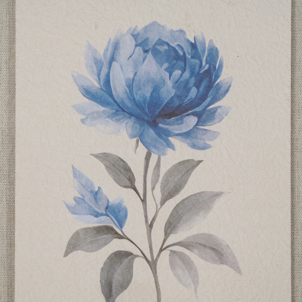 Butteryhaugh Textured Paper Rose In Mirrored Frame