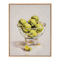 Still Life Limes Hand Painted Canvas in Frame
