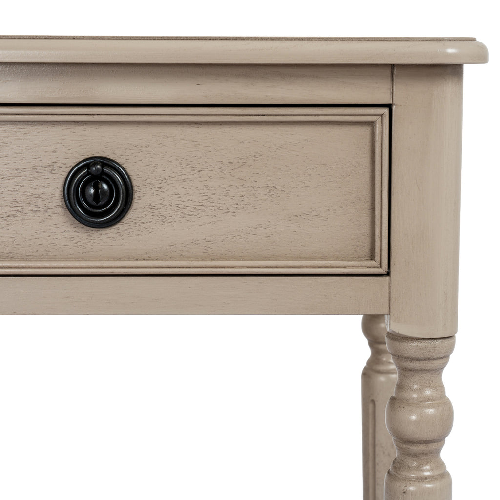 Lilburn Wooden 2 Drawer Console Table with Shelf