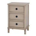 Broomley Wooden 3 Drawer Bedside Table