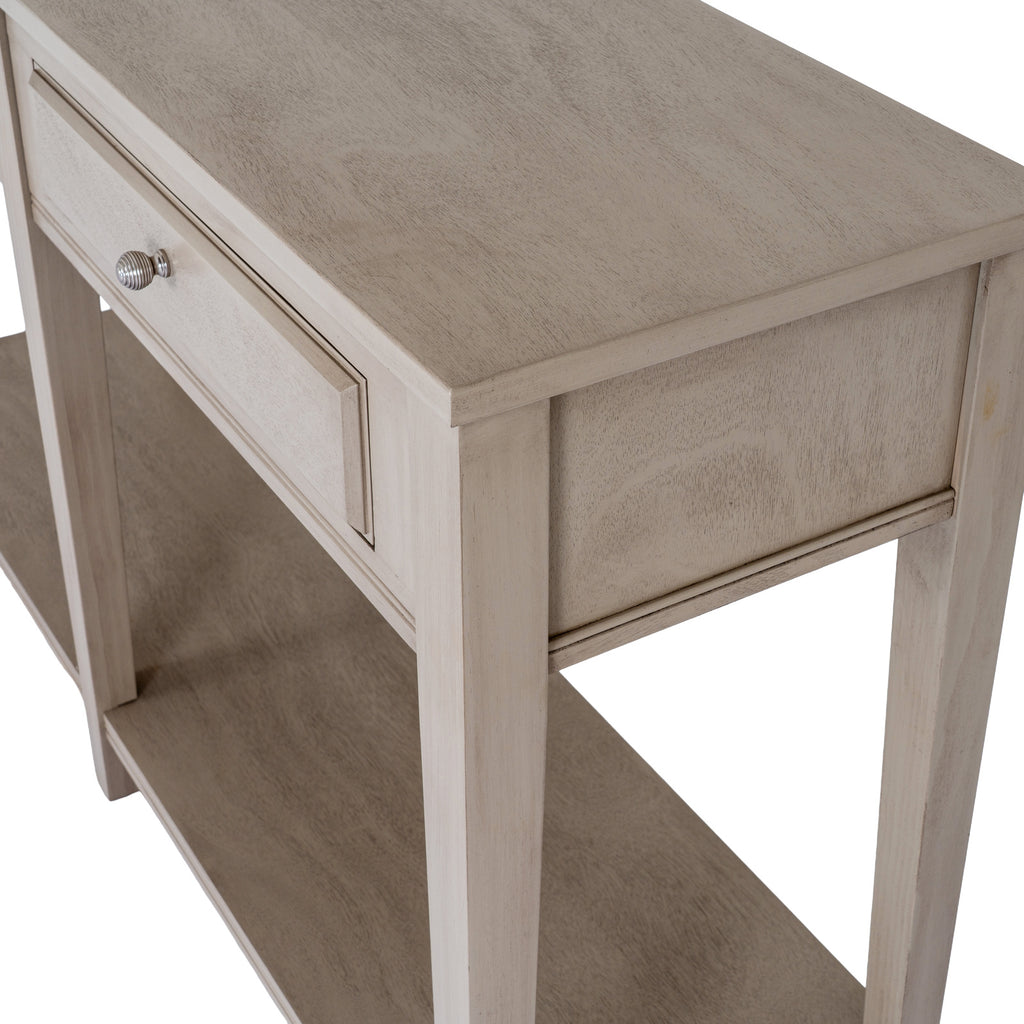 Beauclerc Two Drawer Large Console Table With Shelf
