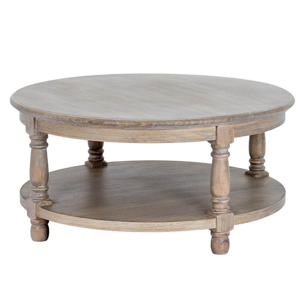 Birling Round Wooden Coffee Table
