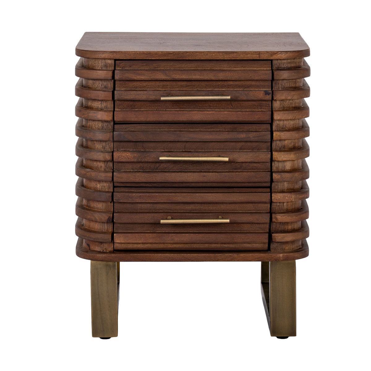 Goswick Three Drawer Side Table