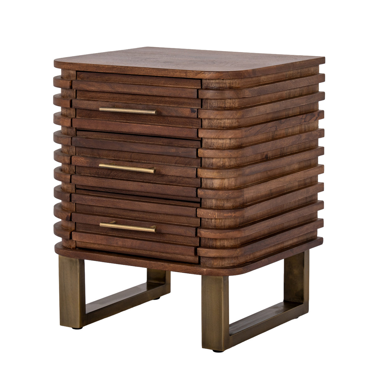 Goswick Three Drawer Side Table