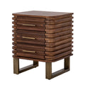 Goswick Three Drawer Side Table